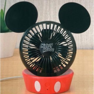 ディズニー(Disney)のスクランプ様専用　ミッキーマウス　プレミアムUSB卓上扇風機(扇風機)