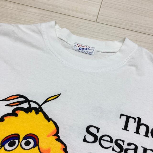 90s◆セサミストリート◆デカプリント ビッグバード スナッフィーエルモ L相当 90s◆セサミストリート◆デカプリント ビッグバード スナッフィーエルモ L相当