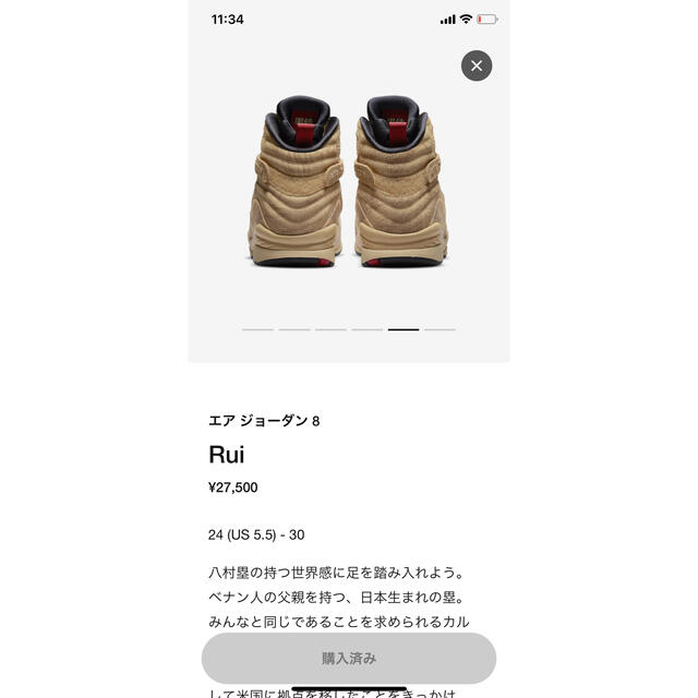 Rui Hachimura × Nike Air Jordan 8 SE