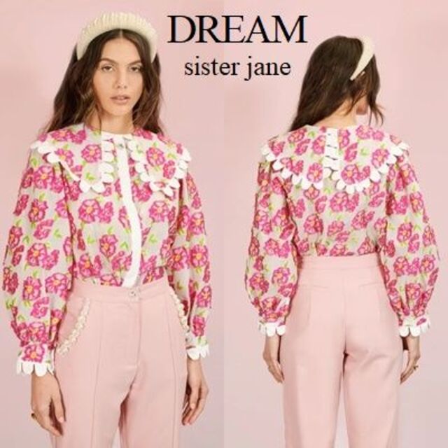 DREAM Sister Jane 花柄 ジャガードブラウス 少し豊富な贈り物