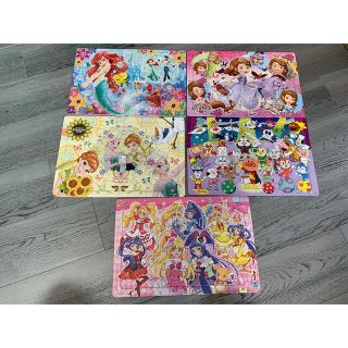 ディズニー(Disney)のパズルセット　プリキュア　アナ雪　ソフィア(知育玩具)