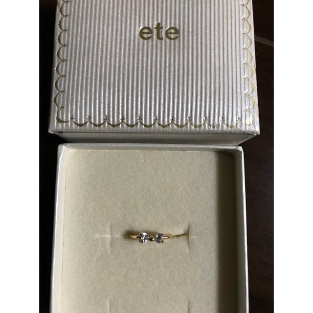 ete(エテ)のete ピンキーリング　リボン　4号 レディースのアクセサリー(リング(指輪))の商品写真