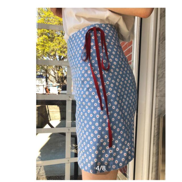 épine(エピヌ)のside ribbon flower skirt レディースのスカート(ミニスカート)の商品写真