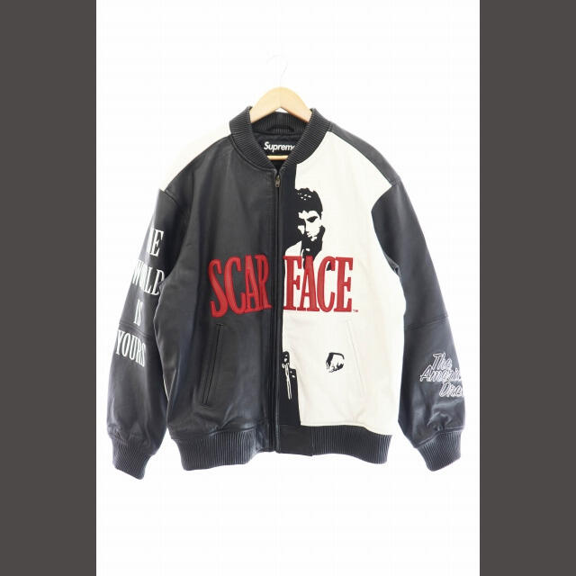 ホットセール Supreme ジャケット レザー スカーフェイス 17AW SUPREME