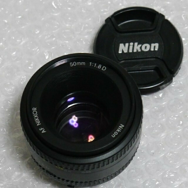 Nikon(ニコン)のニコンAF Nikkor 50mm f1.8D美品 スマホ/家電/カメラのカメラ(レンズ(単焦点))の商品写真