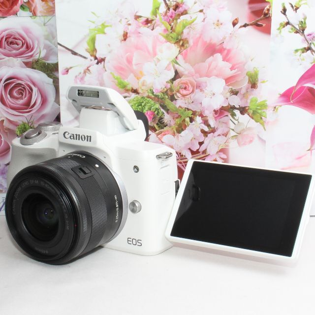 Canon - ❤️予備バッテリー&新品カメラバッグ付❤️Canon EOS Kiss M2❤️