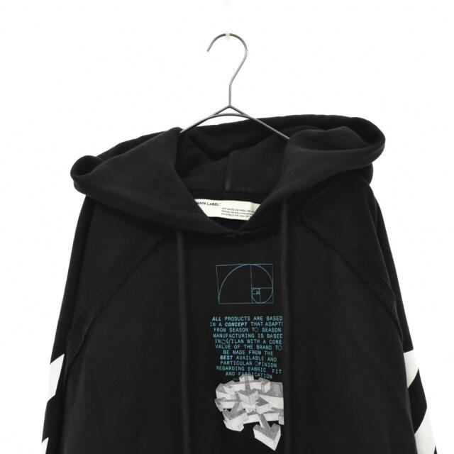 OFF-WHITE オフホワイト 20SS Dripping Arrows Incomp Hoodie ドリッピングアローズインコンプフーディ プルオーバーパーカー ブラック OMBB057R20E30005