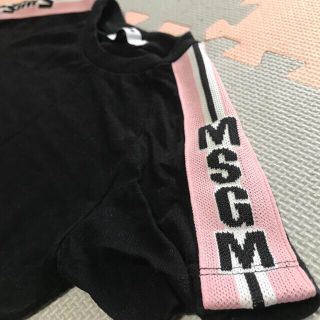 エムエスジイエム(MSGM)のUSED☆MSGM エムエスジーエムキッズ☆ロゴテープ　Tシャツ☆8A  130(Tシャツ/カットソー)