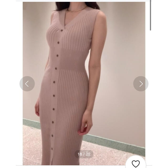 SNIDEL ORGANICSナローニットワンピースの通販 by frill|ラクマ