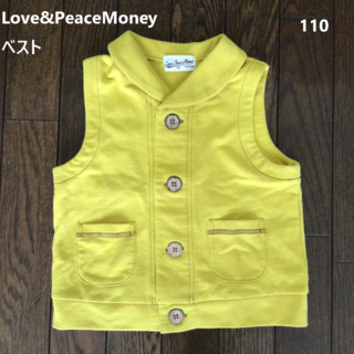 ラブアンドピースアンドマネー(Love&Peace&Money)のLove&Peace＆Money　ベスト　110サイズ(ジャケット/上着)