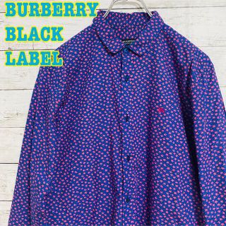 バーバリーブラックレーベル(BURBERRY BLACK LABEL)の【レア】BURBERRY BLACK LABEL 長袖シャツ　総柄　花柄　希少(シャツ)