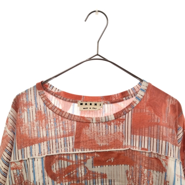 Marni(マルニ)のMARNI マルニ 19SS Patterned L/S T-SHIRT HUMU0048Q0 再構築 ロングスリーブTシャツ 長袖カットソー マルチ メンズのトップス(Tシャツ/カットソー(七分/長袖))の商品写真