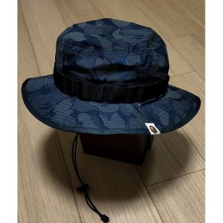 アベイシングエイプ(A BATHING APE)の【未使用】A BATHING APE ミリタリー ハット カモ サファリ L(ハット)