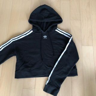 アディダス(adidas)のadidasパーカー 黒 ☆ XS(トレーナー/スウェット)