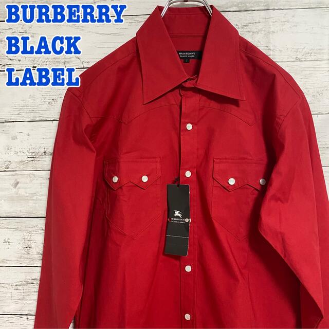 BURBERRY BLACK LABEL(バーバリーブラックレーベル)の【レア タグ付き】BURBERRY BLACK LABEL  シャツ　三陽商会 メンズのトップス(シャツ)の商品写真