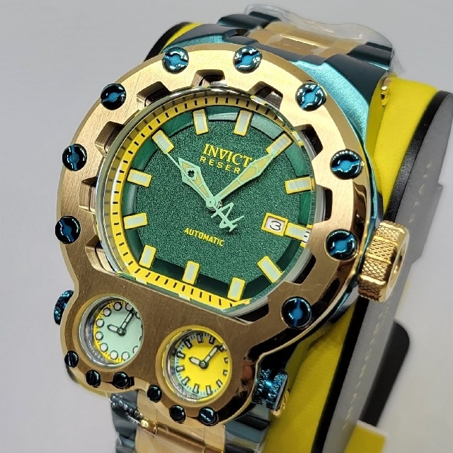 Invicta 52mm リザーブ ボルト マグナム トリア グリーン×ゴールド