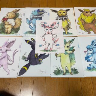 ポケモン(ポケモン)のヒグチユウコ画　イーブイズ　ブイズ　クリアファイル(クリアファイル)