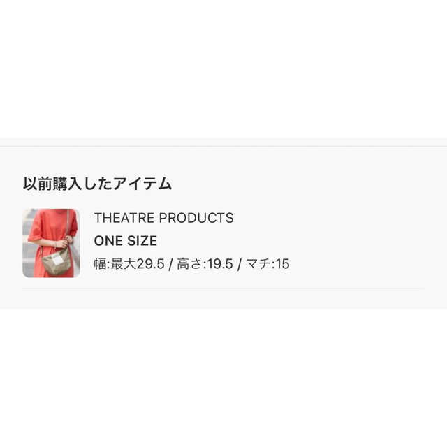 THEATRE PRODUCTS(シアタープロダクツ)の☆シアタープロダクツ ショルダー☆ レディースのバッグ(ショルダーバッグ)の商品写真