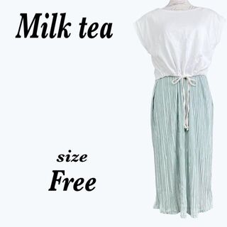 【新品タグ付】Milk tea ミルクティー　マタニティ　ワンピース　ミント(マタニティワンピース)