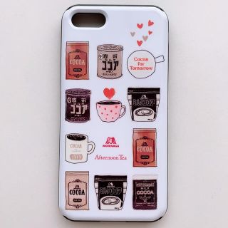 アフタヌーンティー(AfternoonTea)の【美品】アフタヌーンティー ×森永ココアコラボ　iPhone8/7対応　ケース(iPhoneケース)