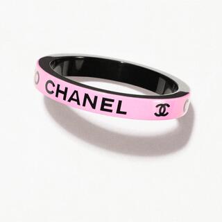 CHANEL - CHANEL シャネル ブレスレット22SS レジン バングル 配色 ピンク