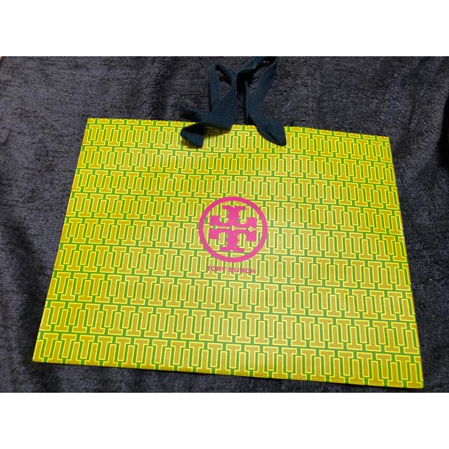 トリーバーチ ショップ袋 ショッパー グリーン×オレンジ レディースのバッグ(ショップ袋)の商品写真