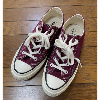 コンバース(CONVERSE)のconverse chuck taylor 70 ダークレッド　23.0(スニーカー)