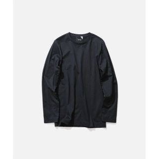 エイトン(ATON)のATON エイトン 長袖Tシャツ ロンT　クルーネック 黒(Tシャツ(長袖/七分))