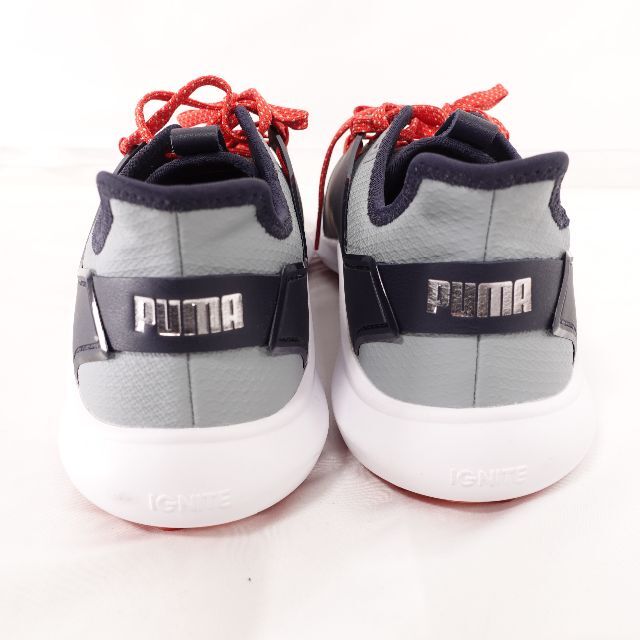 PUMA(プーマ)のPUMA プーマ　イグナイトゴルフシューズ　メンズ　シルバー/ネイビー スポーツ/アウトドアのゴルフ(シューズ)の商品写真