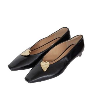 アメリヴィンテージ(Ameri VINTAGE)のAmeri アメリ POINTED FLAT PUMPS ブラック S(ハイヒール/パンプス)