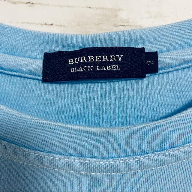 BURBERRY BLACK LABEL(バーバリーブラックレーベル)のBURBERRY BLACK LABEL Tシャツ　ノバチェック　刺繍ロゴ　レア メンズのトップス(Tシャツ/カットソー(半袖/袖なし))の商品写真