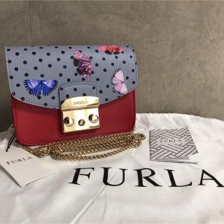 FURLA フルラショルダーバッグ　メトロポリス　蝶々