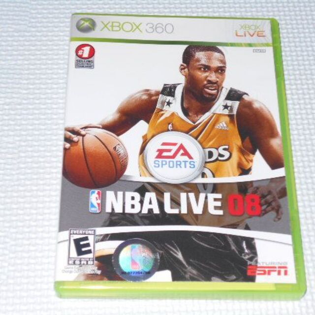 Xbox360(エックスボックス360)のxbox360★NBA LIVE 08 海外版★箱付・説明書付・ソフト付 エンタメ/ホビーのゲームソフト/ゲーム機本体(家庭用ゲームソフト)の商品写真