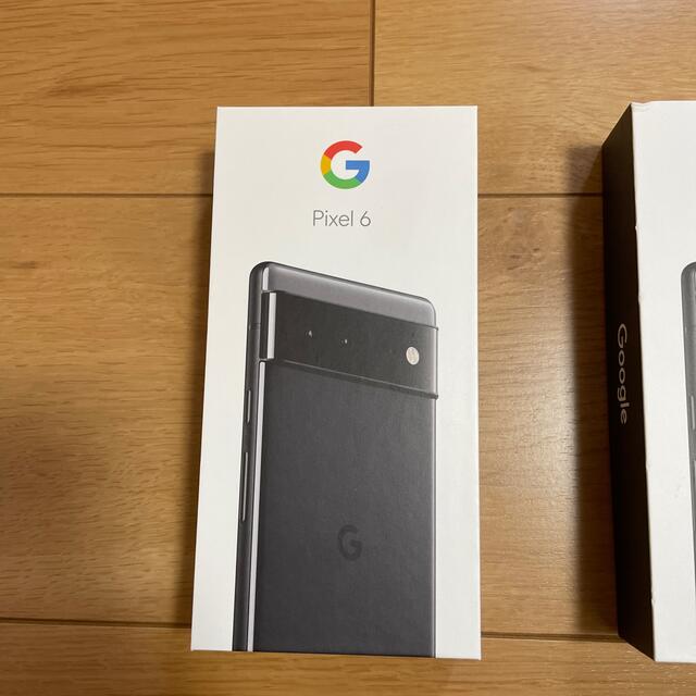 Google pixel6グーグルピクセル6新品未使用品　SIMフリー　ブラック スマホ/家電/カメラのスマートフォン/携帯電話(スマートフォン本体)の商品写真