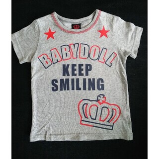 ベビードール(BABYDOLL)のBABYDOLL ベビードール 半袖Tシャツ 100センチ グレー ミッキー(Tシャツ/カットソー)