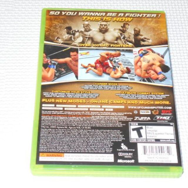 Xbox360(エックスボックス360)のxbox360★UFC UNDISPUTED 2010 海外版 エンタメ/ホビーのゲームソフト/ゲーム機本体(家庭用ゲームソフト)の商品写真