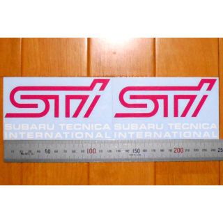 STI SUBARU TECNICA INTERNATIONAL 12cm 2枚(車外アクセサリ)
