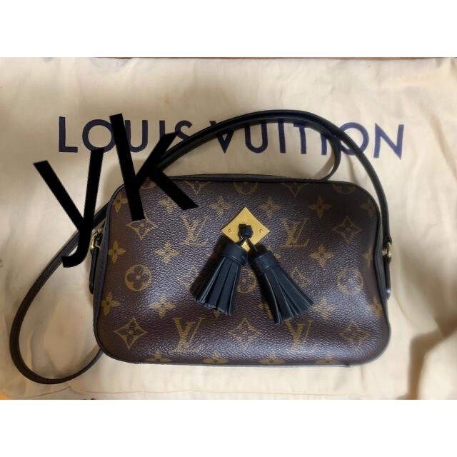 約15cm×マチLOUIS　VUITTON　ルイヴィトン　サントンジュ　モノグラム　ノワール