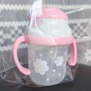 アフタヌーンティー(AfternoonTea)のAfternoonTea　ストローマグ　ピンク木馬　新品　アフタヌーンティー(マグカップ)