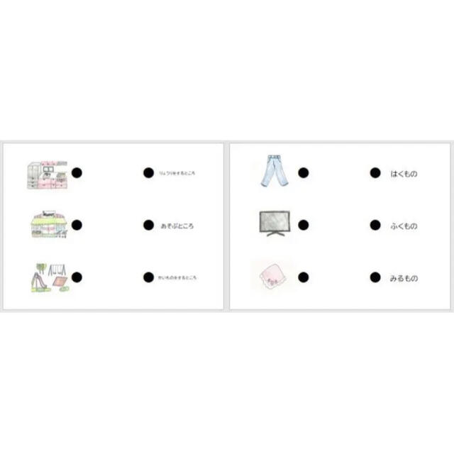 物の用途・場所の用途【A4サイズ5枚】 キッズ/ベビー/マタニティのおもちゃ(知育玩具)の商品写真