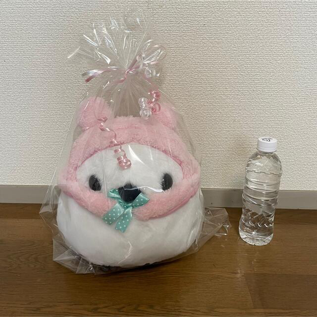 ふくふくシマエナガゆるっこずきん　ぬいぐるみ エンタメ/ホビーのおもちゃ/ぬいぐるみ(ぬいぐるみ)の商品写真