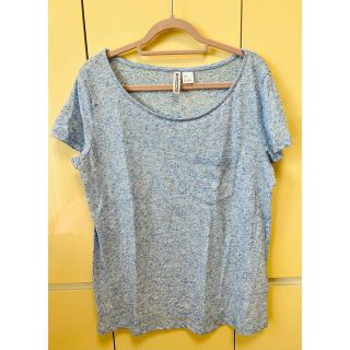 エイチアンドエム(H&M)のH&M ブルー Tシャツ カットソー(Tシャツ(半袖/袖なし))