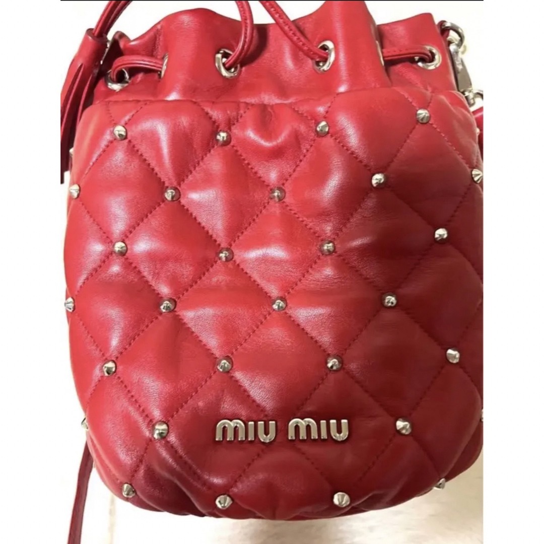 miumiu - 激レア miu miu ミュウミュウ 巾着 ショルダーバッグの通販