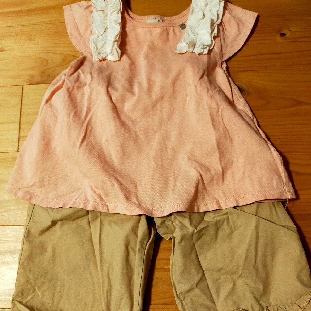 F.O.KIDS(エフオーキッズ)のアプレレクール　裾フリル　ズボン　パンツ キッズ/ベビー/マタニティのキッズ服女の子用(90cm~)(パンツ/スパッツ)の商品写真