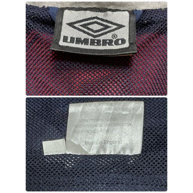 UMBRO - 《イングランド製》UMBRO アンブロ 赤☆ナイロン L 刺繍 UMBRO - 《イングランド製》UMBRO アンブロ 赤☆ナイロン L 刺繍