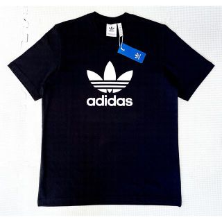 アディダス(adidas)の【新品タグ付】★adidas★メンズ綿100%★Tシャツ★XL 黒(Tシャツ/カットソー(半袖/袖なし))