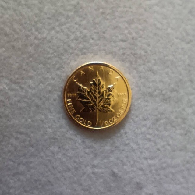 メイプルリーフ　金貨　1/10oz  1993 レディースのアクセサリー(その他)の商品写真