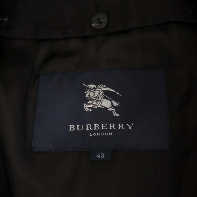 バーバリー ロンドン BURBERRY LONDON トレンチコート 42 黒