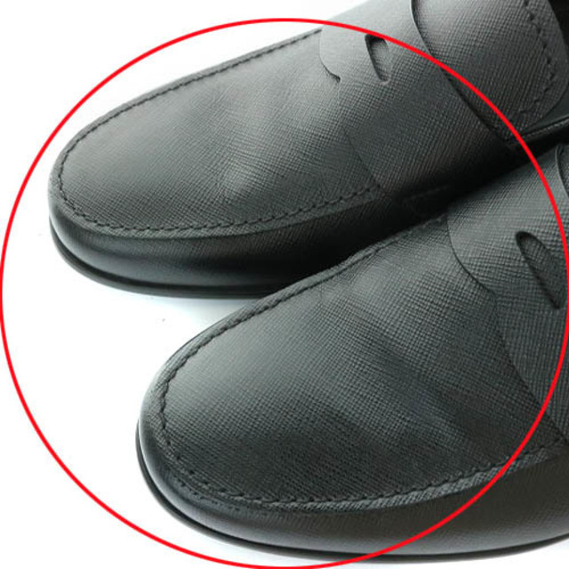 PRADA(プラダ)のプラダ PRADA サフィアーノレザー コインローファー 8 27-27.5cm メンズの靴/シューズ(その他)の商品写真