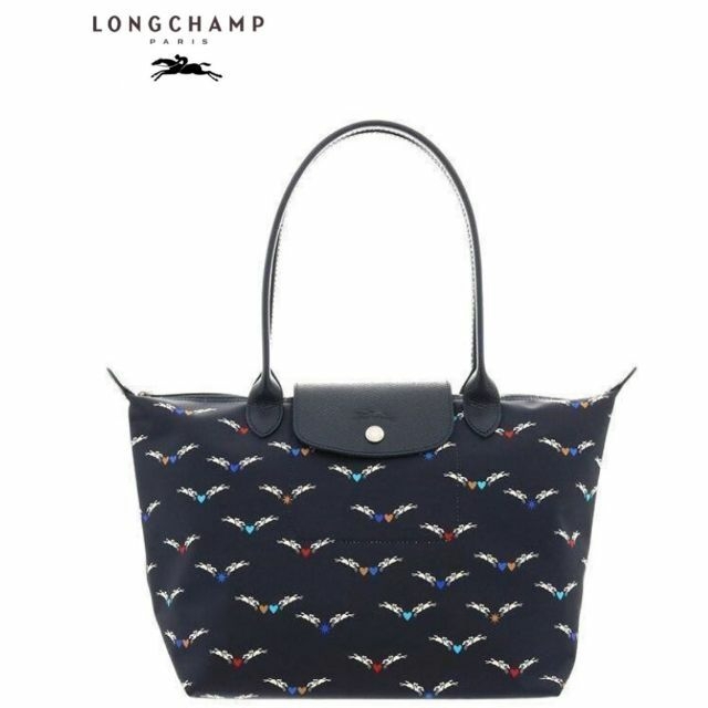 LONGCHAMP ロンシャン ル プリアージュ シュヴォ エレ ハンドバッグ-